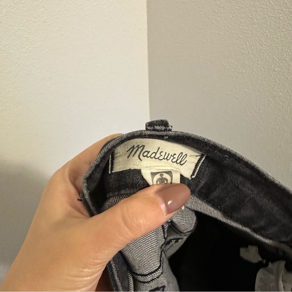 Madewell The Perfect Vintage Crop Fit Jeans Charcoal Black Sumner Wash Size 23 - Picture 9 of 11